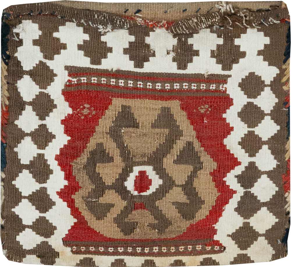 Vintage Persian Flatweave Kilim Bag, No.24349 - Gsblank