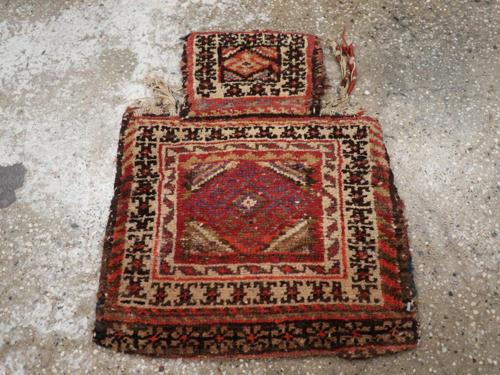 Vintage Persian Kurdish Bag, No.24352 - Gsblank