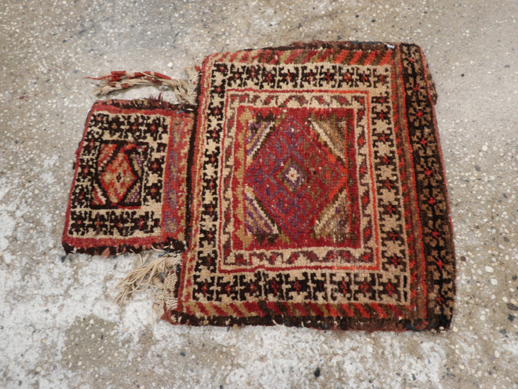 Vintage Persian Kurdish Salt Bag (Namakdan), No.24352 - Gsblank