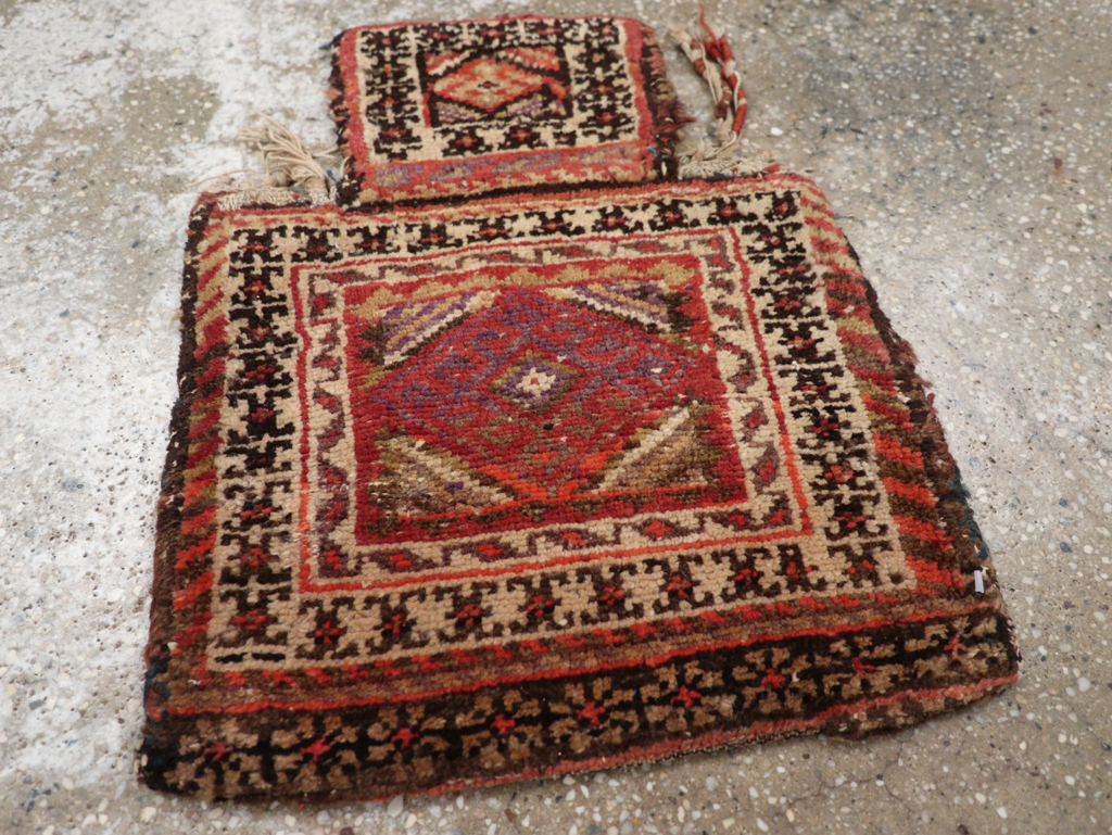 Vintage Persian Kurdish Salt Bag (Namakdan), No.24352 - Gsblank