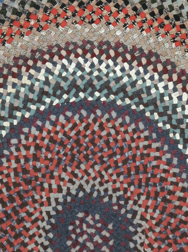 Vintage American Braid Rug, No.24365 - Gsblank