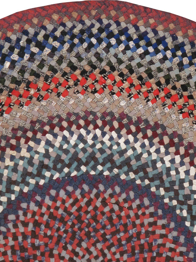 Vintage American Braid Rug, No.24365 - Gsblank
