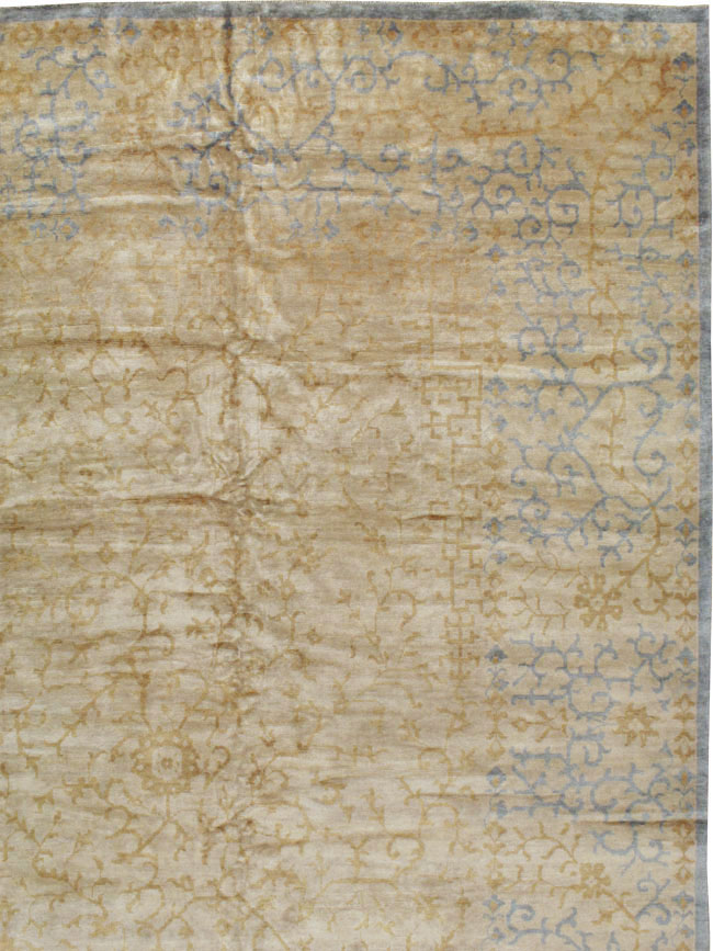 Modern East Turkestan Khotan Carpet, No.24370 - Gsblank