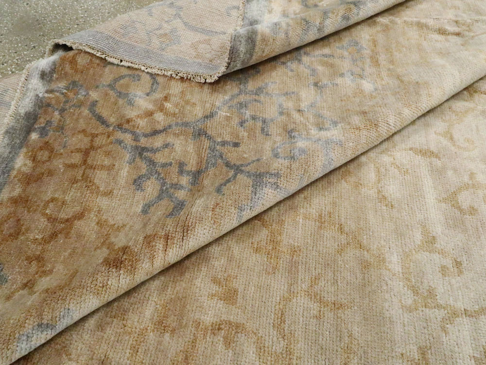 Modern East Turkestan Khotan Carpet, No.24370 - Gsblank