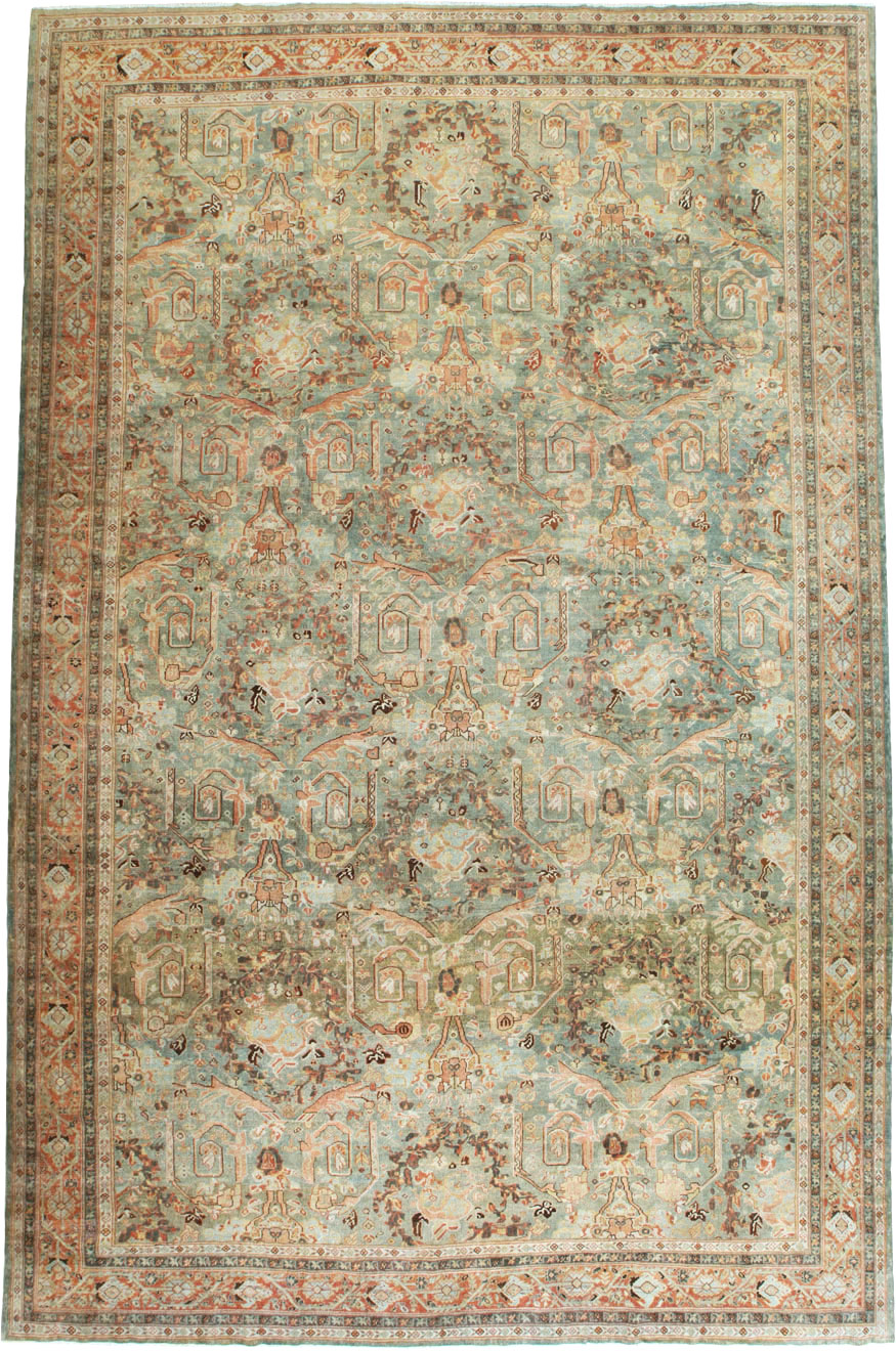 Antique Persian Mahal Carpet, No.24372 - Gsblank