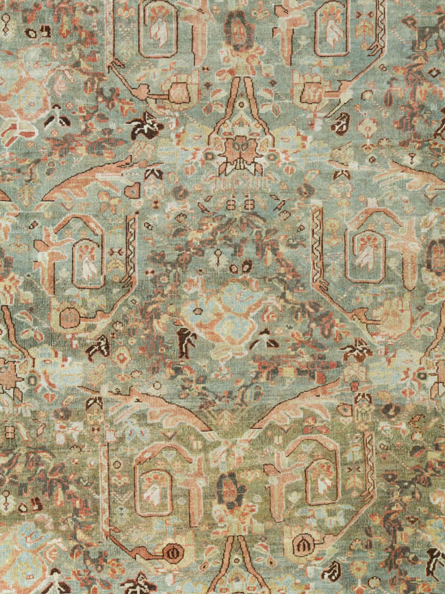 Antique Persian Mahal Carpet, No.24372 - Gsblank