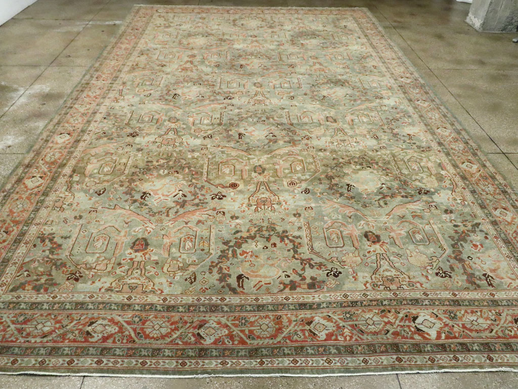 Antique Persian Mahal Carpet, No.24372 - Gsblank