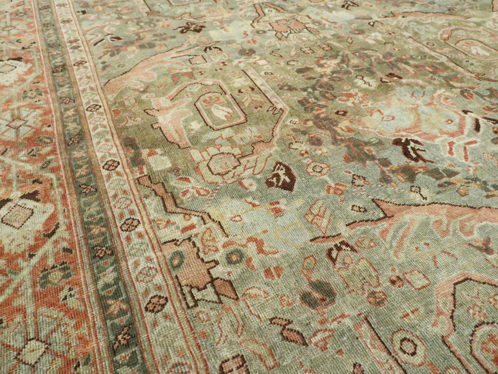 Antique Persian Mahal Carpet, No.24372 - Gsblank