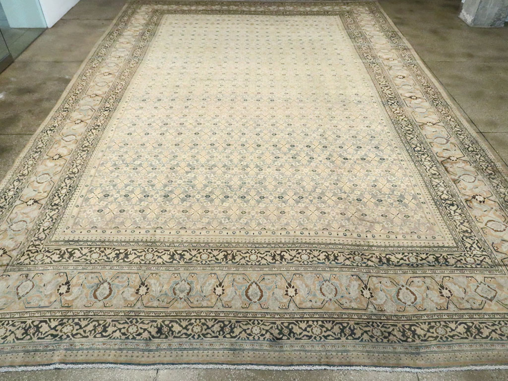 Antique Persian Dorokhsh Oversize Carpet, No.24373 - Gsblank
