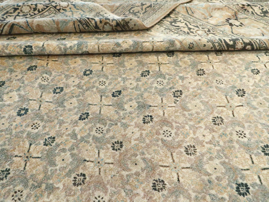 Antique Persian Dorokhsh Oversize Carpet, No.24373 - Gsblank