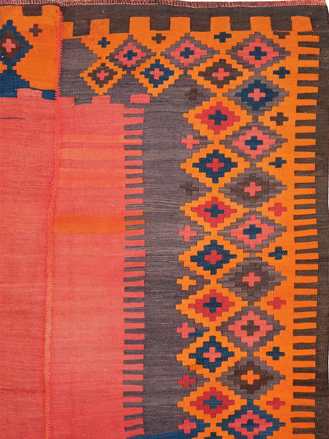 Antique Turkish Flat-weave Kilim, No.24380 - Gsblank
