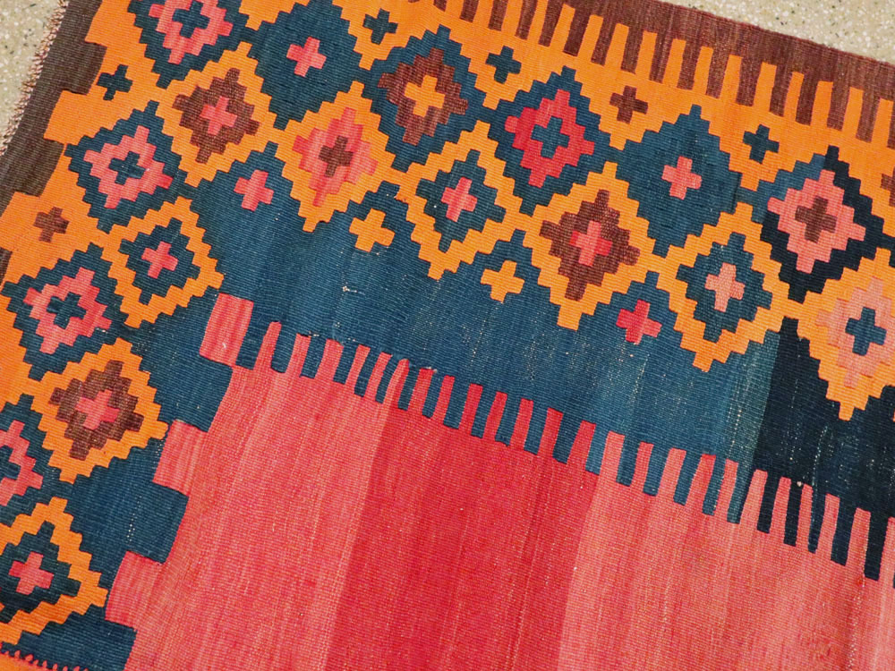 Antique Turkish Flat-weave Kilim, No.24380 - Gsblank