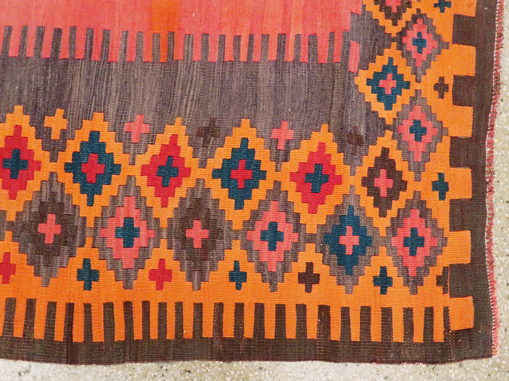 Antique Turkish Flat-weave Kilim, No.24380 - Gsblank
