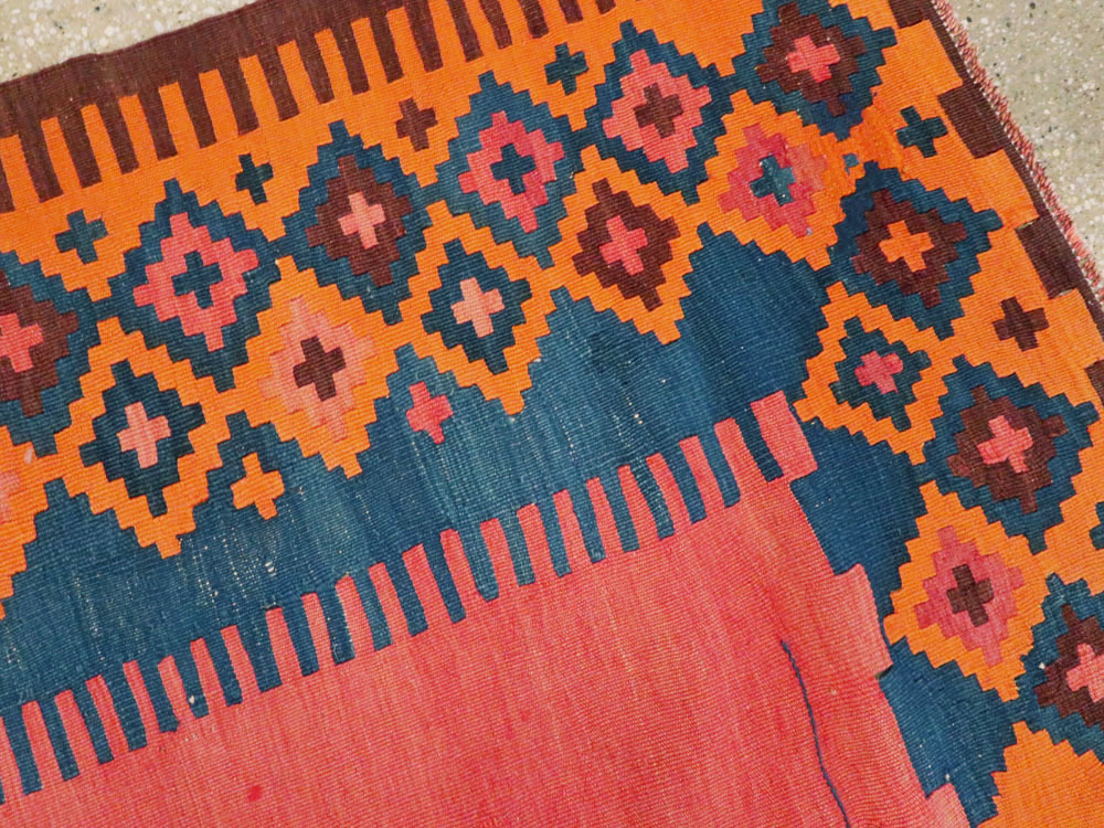 Antique Turkish Flat-weave Kilim, No.24380 - Gsblank