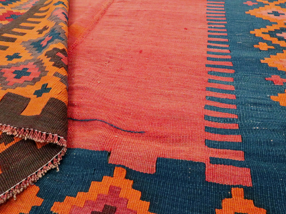 Antique Turkish Flat-weave Kilim, No.24380 - Gsblank