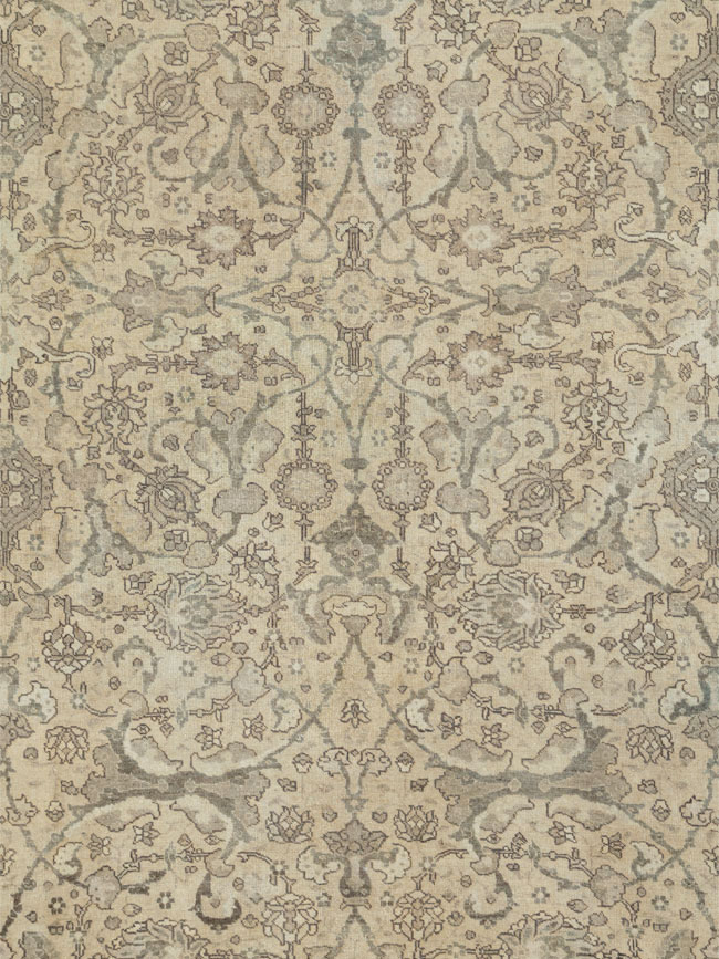 Antique Persian Tabriz Carpet, No.24389 - Gsblank