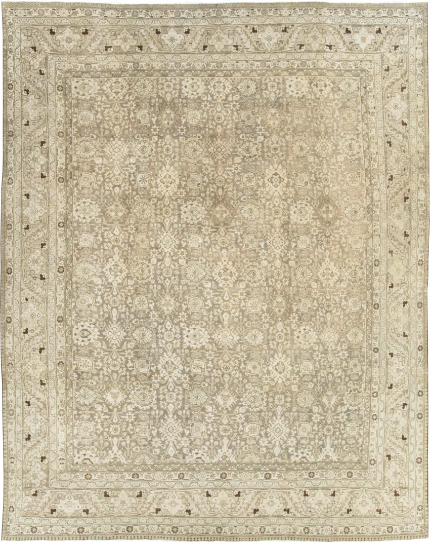 Vintage Persian Tabriz Room Size Carpet, No.24390 - Gsblank
