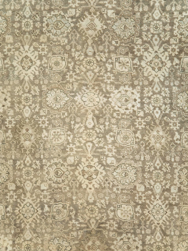 Vintage Persian Tabriz Room Size Carpet, No.24390 - Gsblank