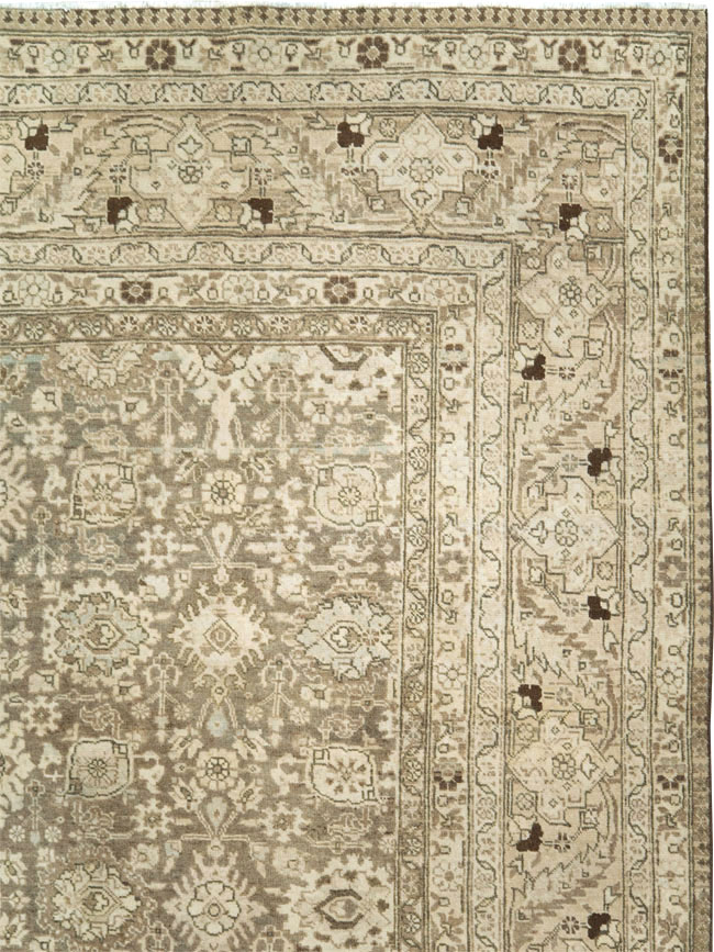 Vintage Persian Tabriz Room Size Carpet, No.24390 - Gsblank