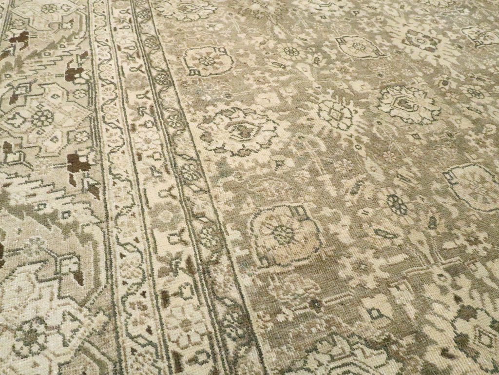 Vintage Persian Tabriz Room Size Carpet, No.24390 - Gsblank
