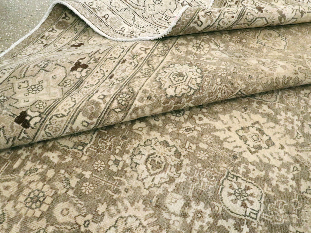 Vintage Persian Tabriz Room Size Carpet, No.24390 - Gsblank