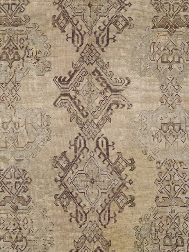 Antique Turkish Oushak Rug, No.24396 - Gsblank