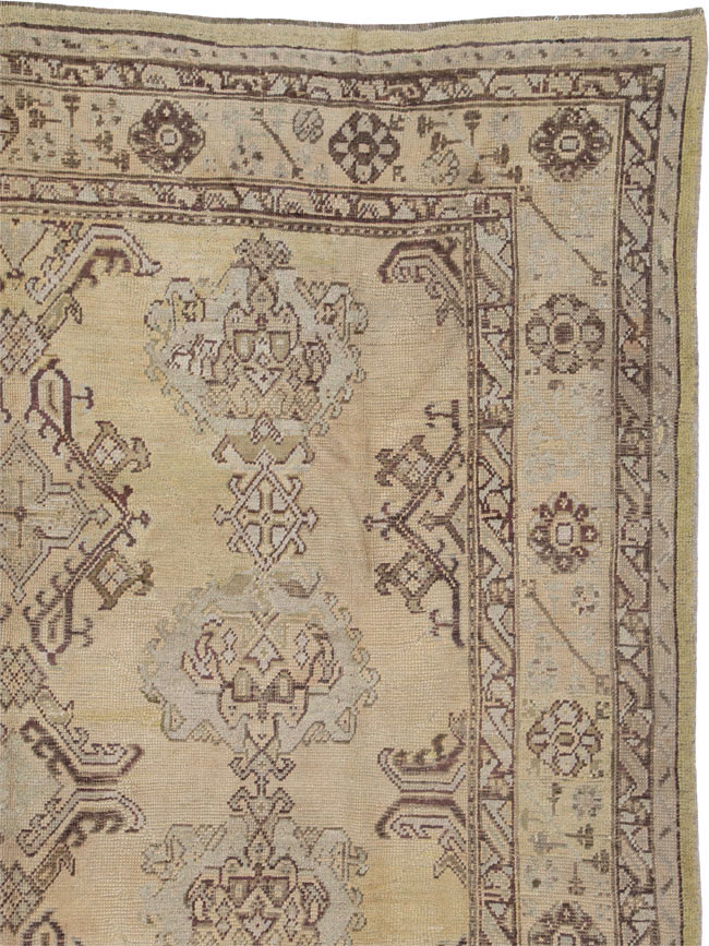 Antique Turkish Oushak Rug, No.24396 - Gsblank