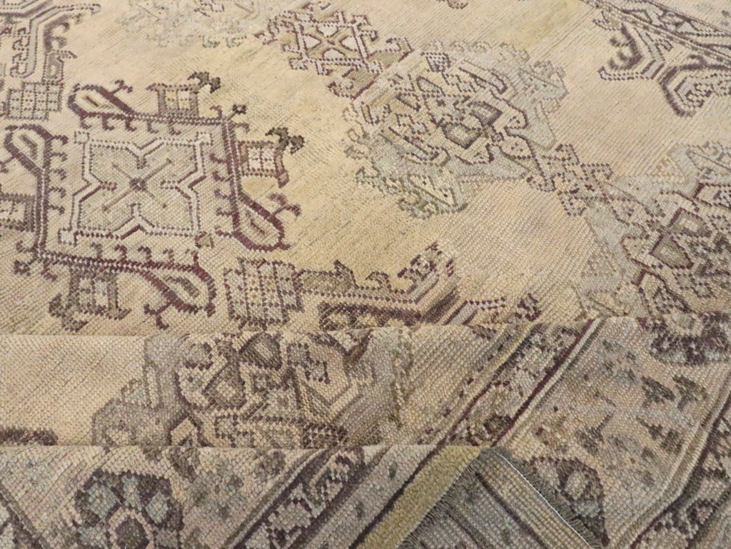 Antique Turkish Oushak Rug, No.24396 - Gsblank