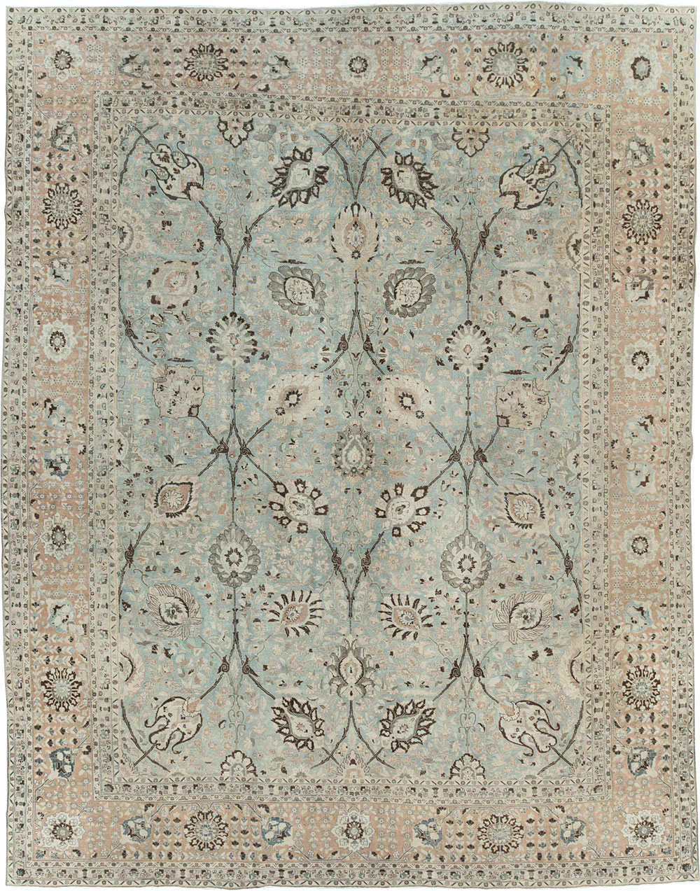 Antique Persian Tabriz Carpet, No.24400 - Gsblank