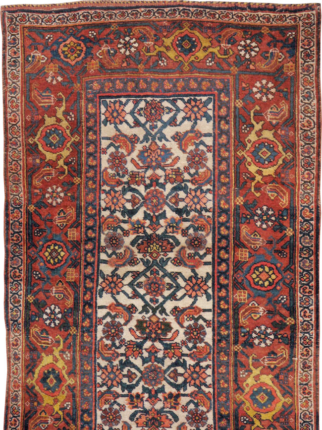 Antique Persian Bidjar Long Runner, No.24402 - Gsblank