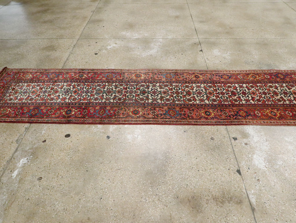 Antique Persian Bidjar Long Runner, No.24402 - Gsblank