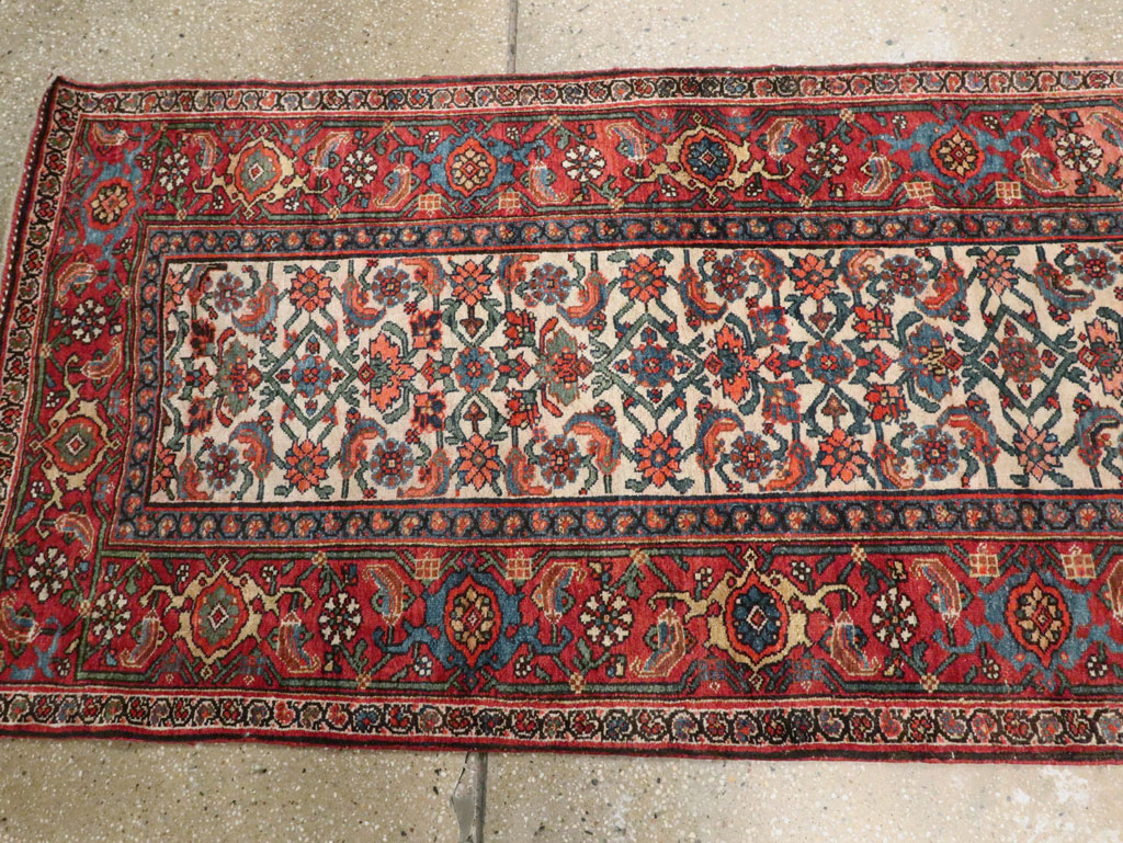 Antique Persian Bidjar Long Runner, No.24402 - Gsblank
