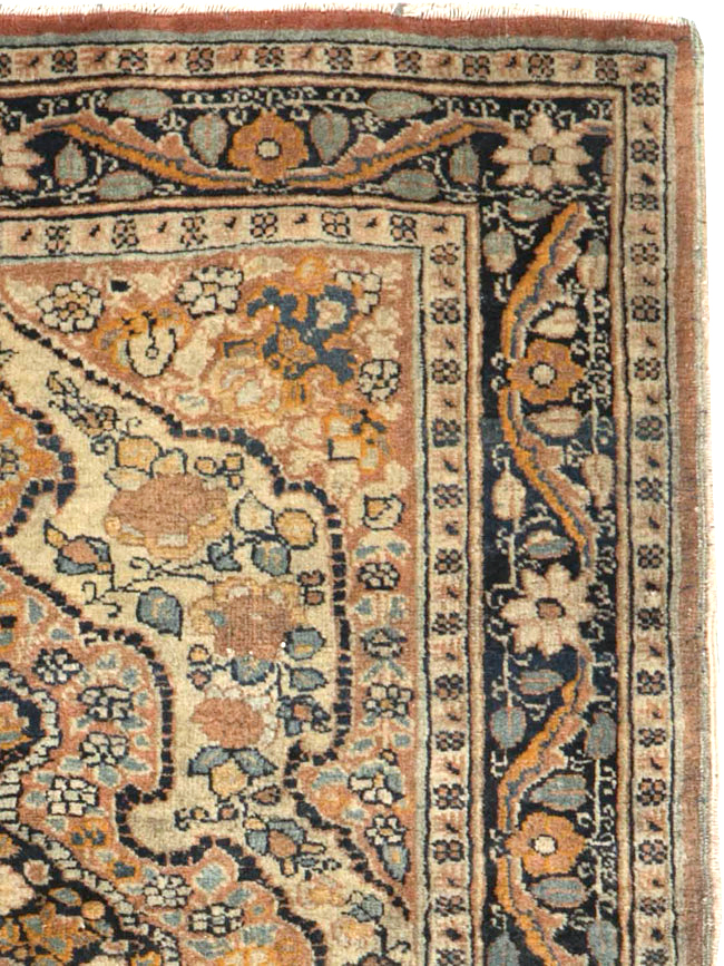 Antique Persian Tabriz Hagi Jilili Rug, No.24404 - Gsblank