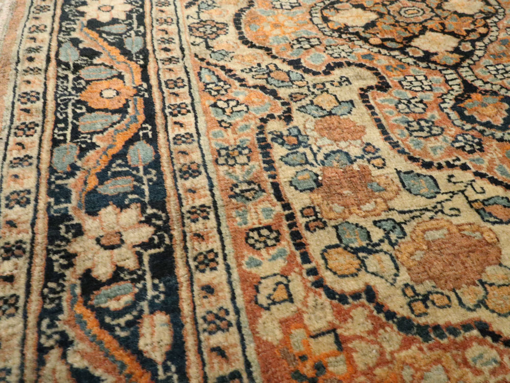 Antique Persian Tabriz Hagi Jilili Rug, No.24404 - Gsblank