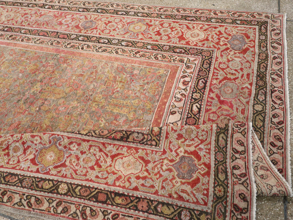 Antique Persian Mahal Gallery Carpet, No.24410 - Gsblank