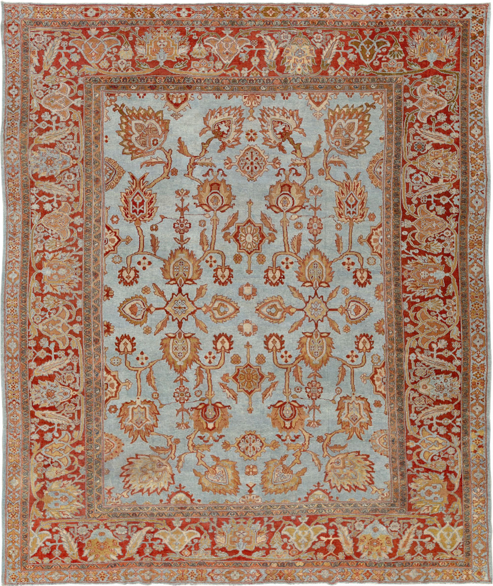 Antique Persian Bibikabad Room Size Carpet, No.24411 - Gsblank