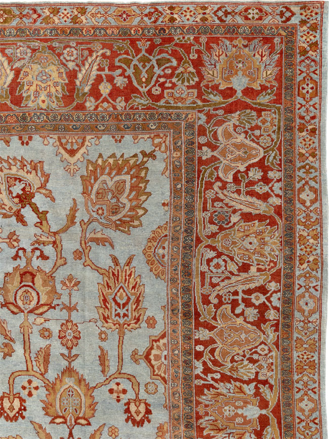 Antique Persian Bibikabad Room Size Carpet, No.24411 - Gsblank