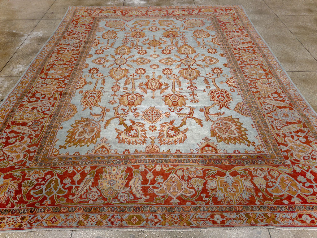 Antique Persian Bibikabad Room Size Carpet, No.24411 - Gsblank