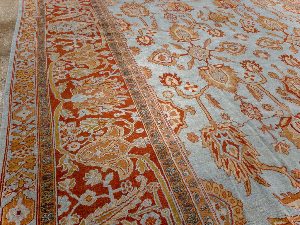 Antique Persian Bibikabad Room Size Carpet, No.24411 - Gsblank