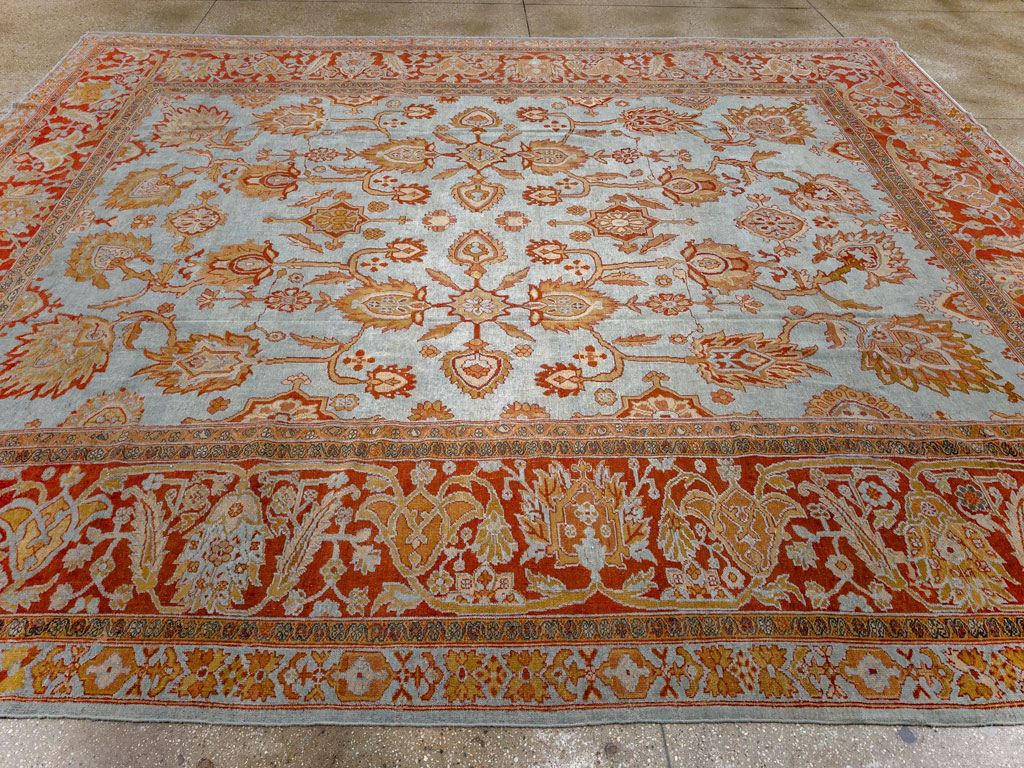 Antique Persian Bibikabad Room Size Carpet, No.24411 - Gsblank