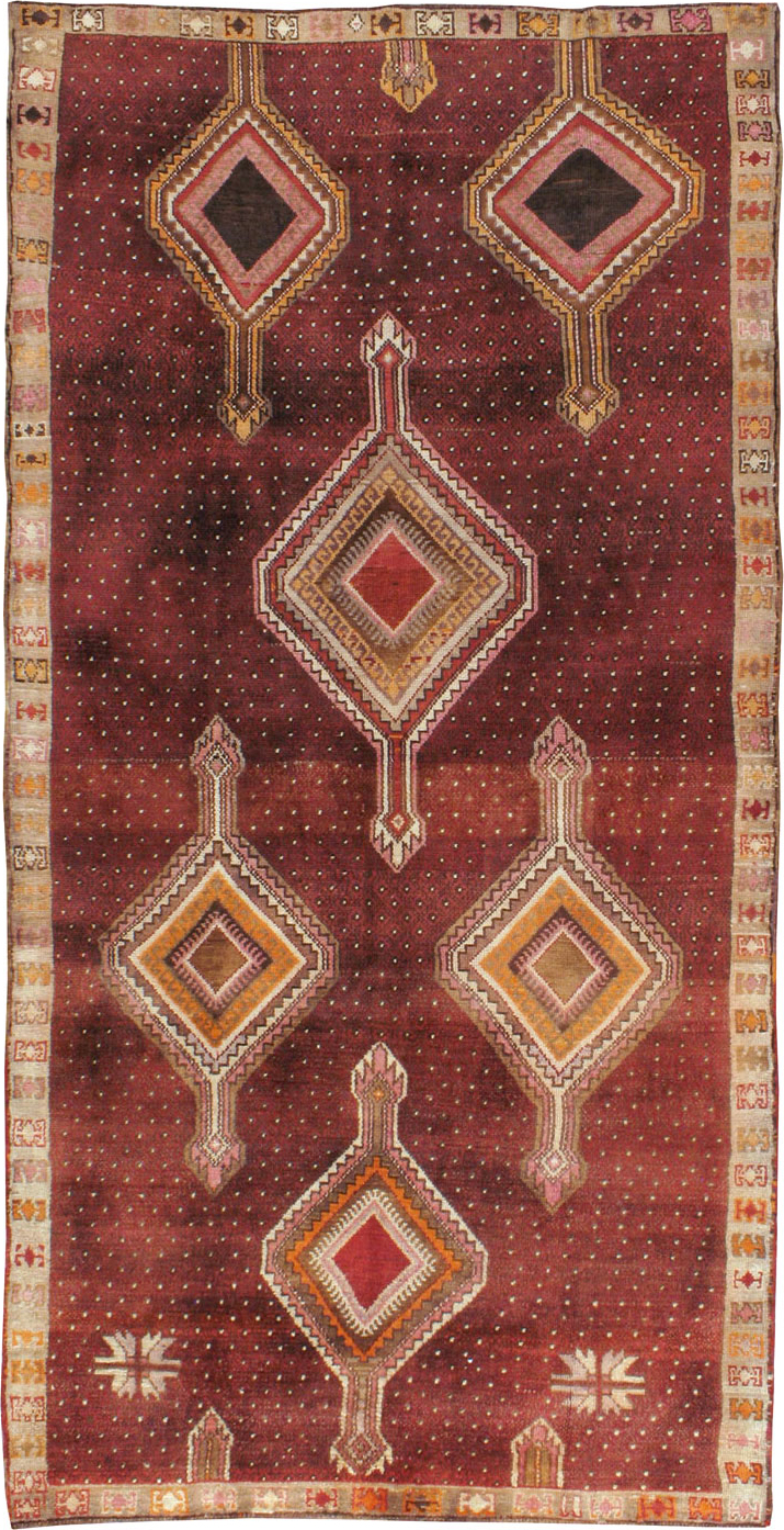 Vintage Turkish Anatolian Gallery Carpet, No.24418 - Gsblank