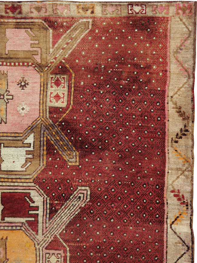 Vintage Turkish Anatolian Gallery Carpet, No.24423 - Gsblank