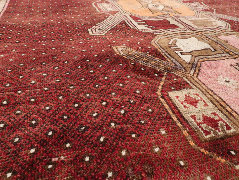 Vintage Turkish Anatolian Gallery Carpet, No.24423 - Gsblank