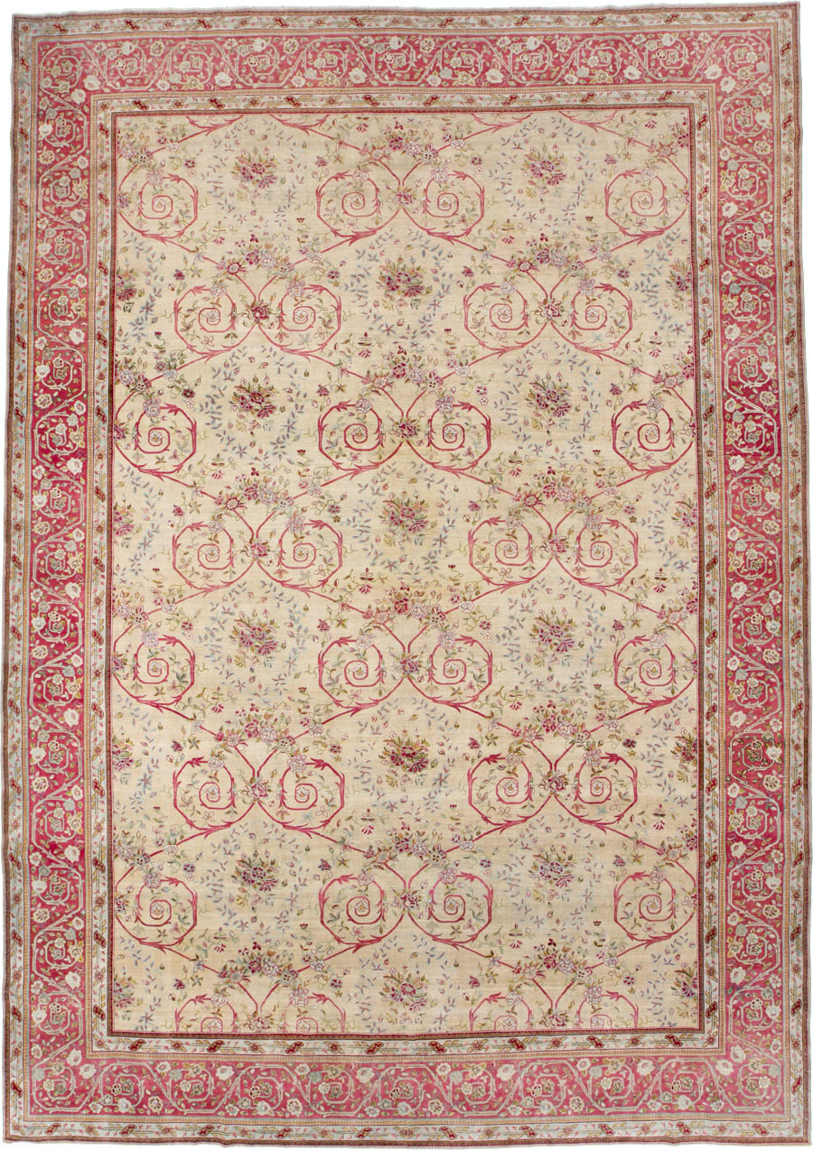 Antique Persian Sarouk Carpet, No.24433 - Gsblank