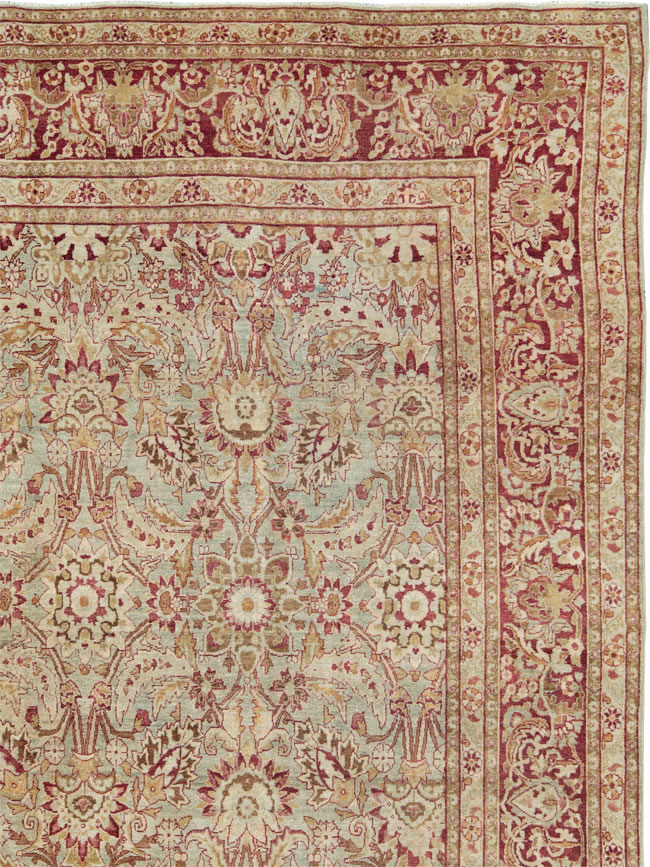Antique Persian Lavar Kerman Carpet, No.24435 - Gsblank