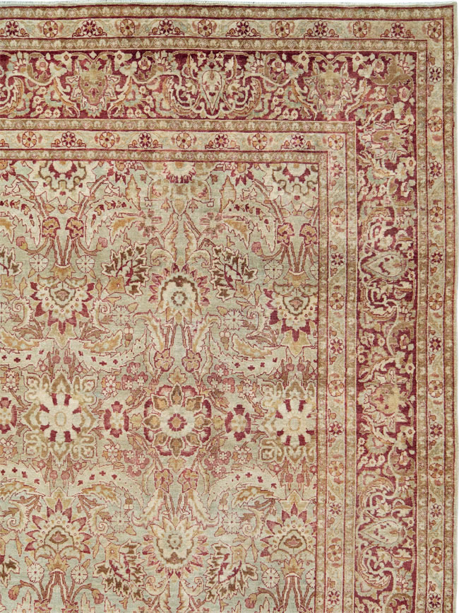 Antique Persian Lavar Kerman Carpet, No.24435 - Gsblank
