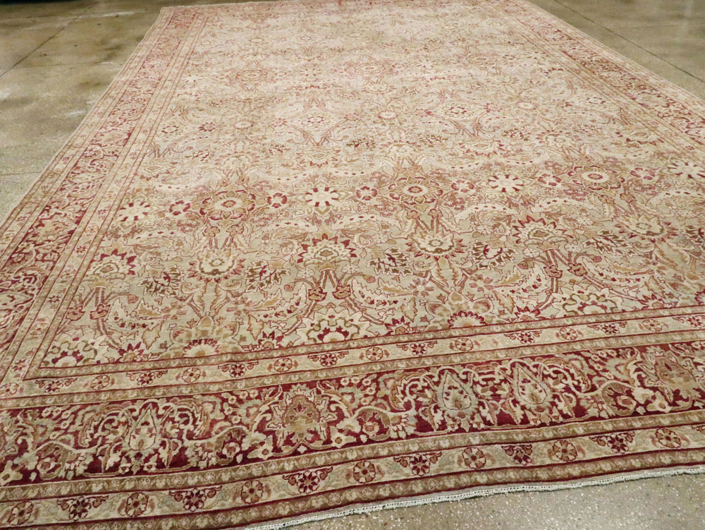 Antique Persian Lavar Kerman Carpet, No.24435 - Gsblank