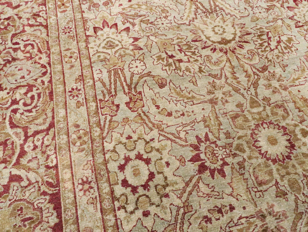 Antique Persian Lavar Kerman Carpet, No.24435 - Gsblank