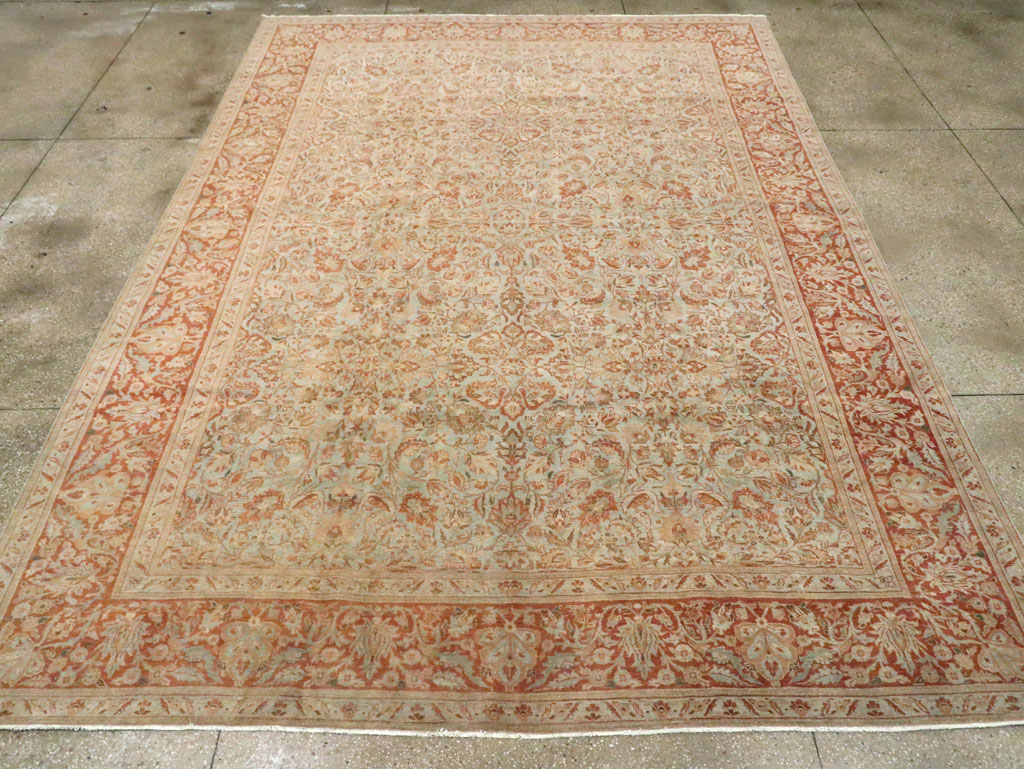 Antique Persian Tabriz Carpet, No.24439 - Gsblank