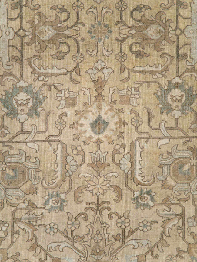 Vintage Persian Tabriz Accent Carpet, No.24440 - Gsblank